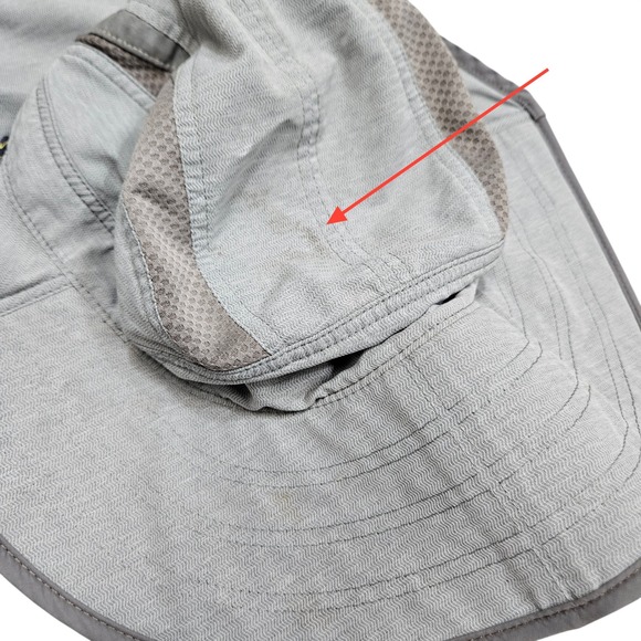 Sunday Afternoons Sun Hat UPF 50 Wide Brim Mesh Venting Adjustable Gray L - Picture 4 of 7